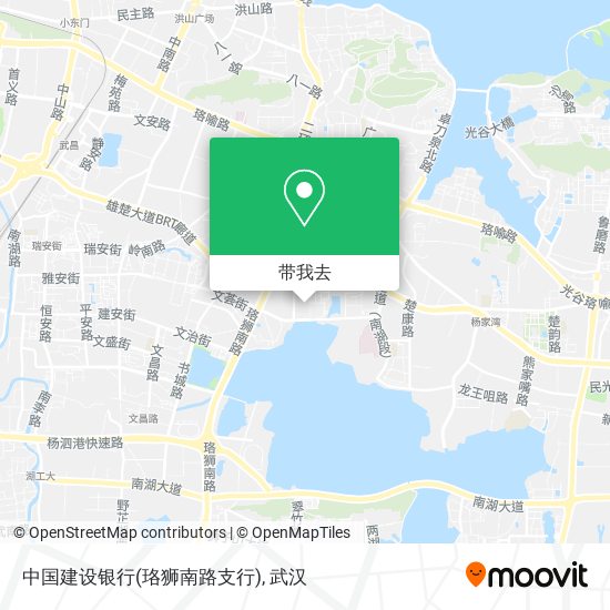 中国建设银行(珞狮南路支行)地图