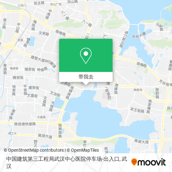 中国建筑第三工程局武汉中心医院停车场-出入口地图