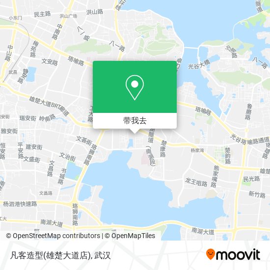 凡客造型(雄楚大道店)地图