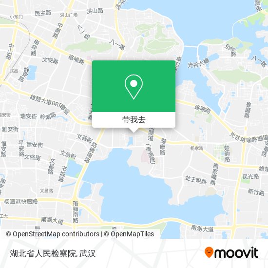 湖北省人民检察院地图