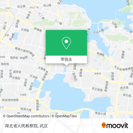 湖北省人民检察院地图