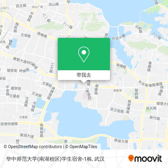 华中师范大学(南湖校区)学生宿舍-1栋地图