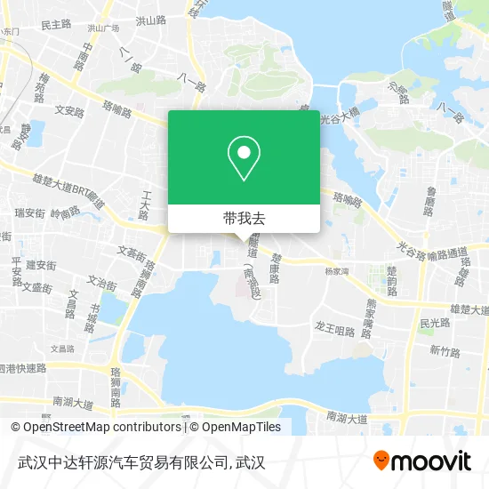 武汉中达轩源汽车贸易有限公司地图