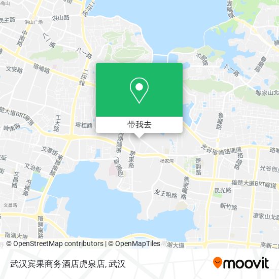 武汉宾果商务酒店虎泉店地图