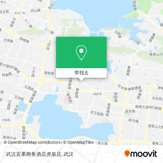 武汉宾果商务酒店虎泉店地图