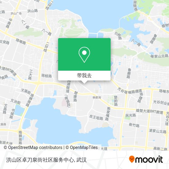 洪山区卓刀泉街社区服务中心地图
