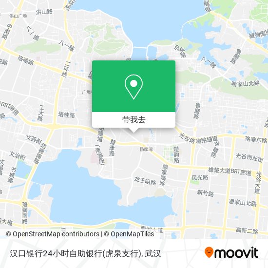 汉口银行24小时自助银行(虎泉支行)地图