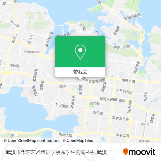 武汉市华艺艺术培训学校东学生公寓-4栋地图