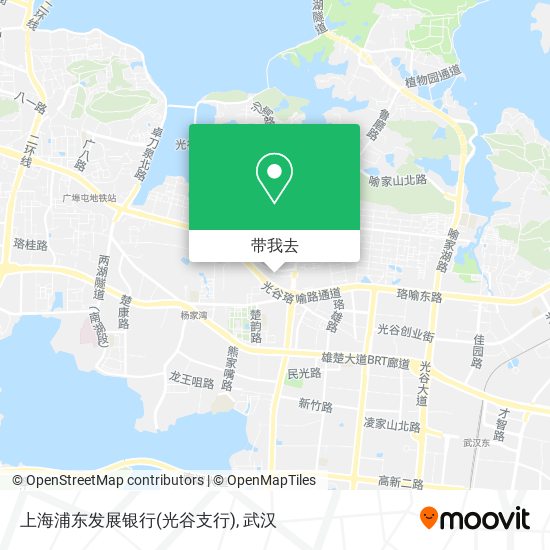 上海浦东发展银行(光谷支行)地图