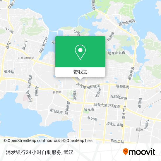 浦发银行24小时自助服务地图