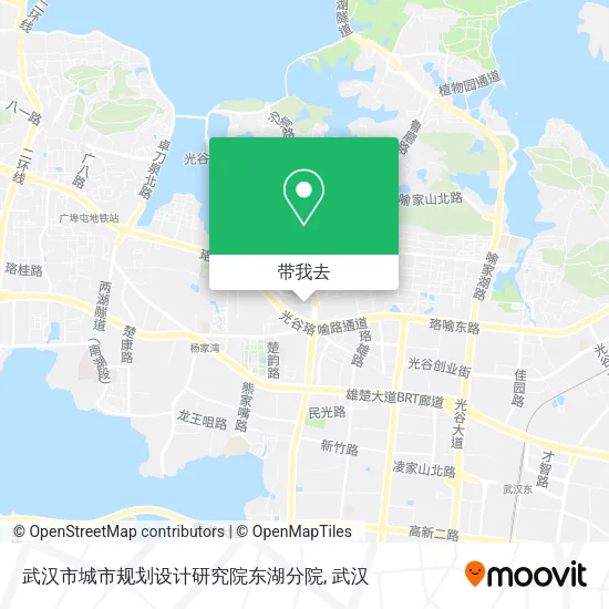 武汉市城市规划设计研究院东湖分院地图