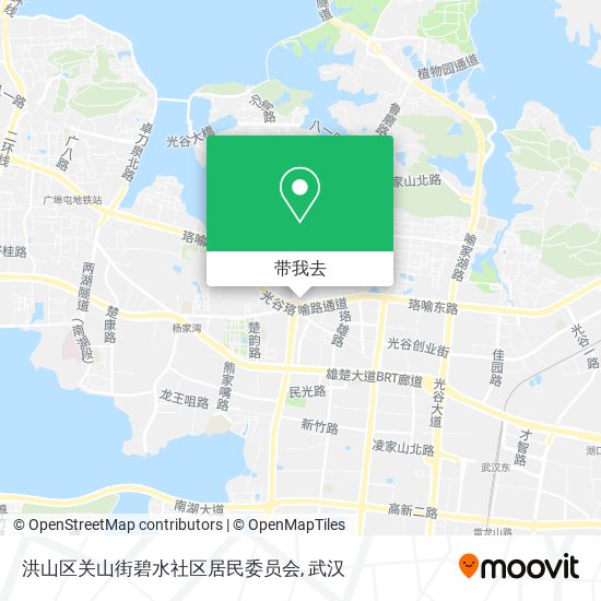 洪山区关山街碧水社区居民委员会地图