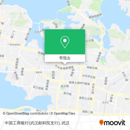 中国工商银行(武汉邮科院支行)地图