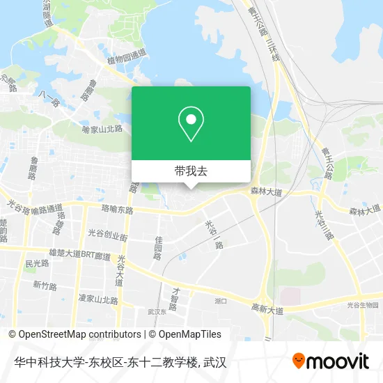 华中科技大学-东校区-东十二教学楼地图