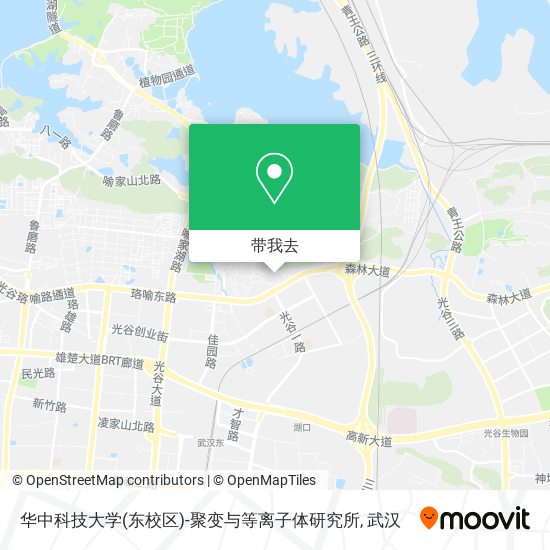 华中科技大学(东校区)-聚变与等离子体研究所地图