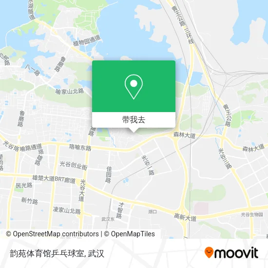 韵苑体育馆乒乓球室地图