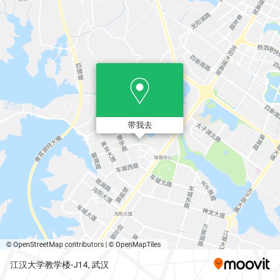 江汉大学教学楼-J14地图