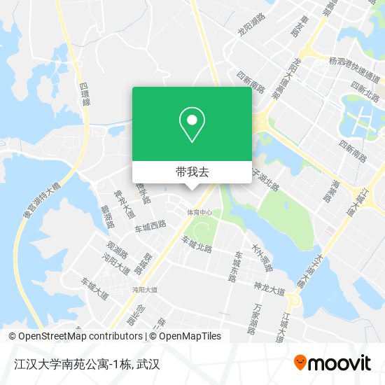 江汉大学南苑公寓-1栋地图