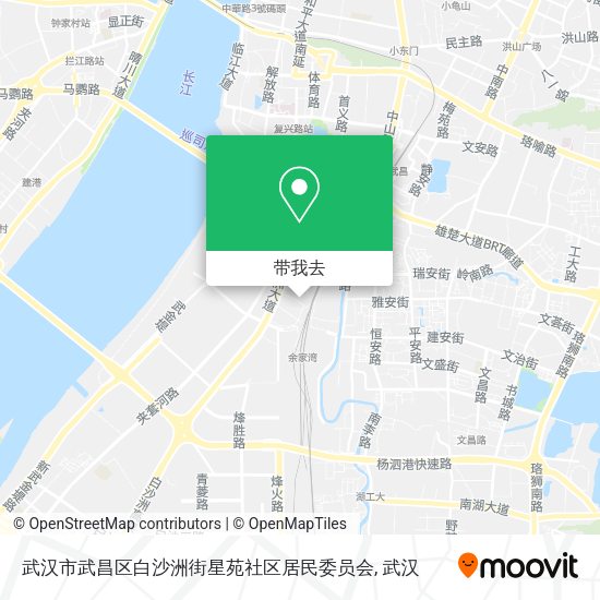 武汉市武昌区白沙洲街星苑社区居民委员会地图