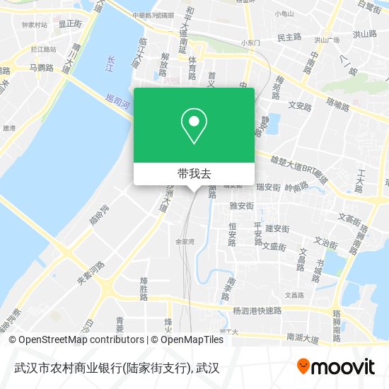 武汉市农村商业银行(陆家街支行)地图