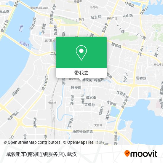 威骏租车(南湖连锁服务店)地图