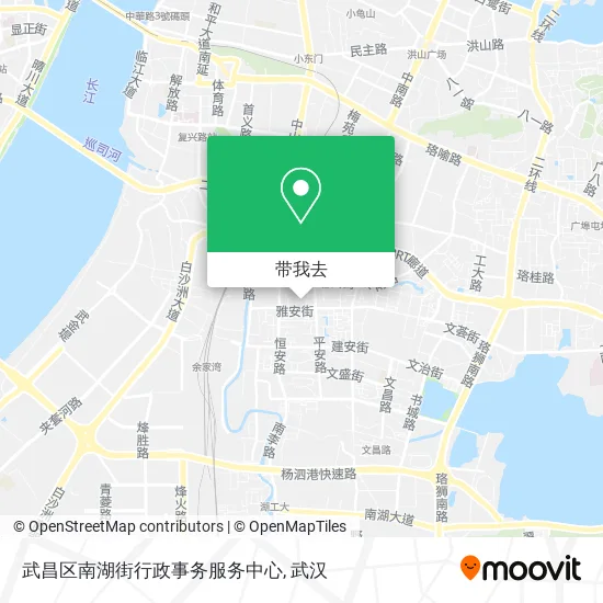 武昌区南湖街行政事务服务中心地图
