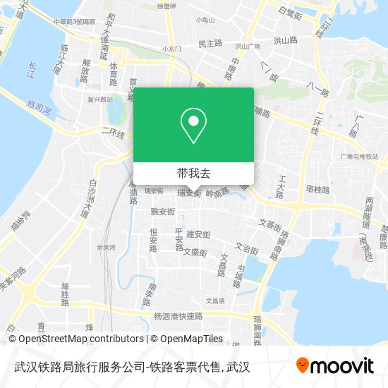 武汉铁路局旅行服务公司-铁路客票代售地图