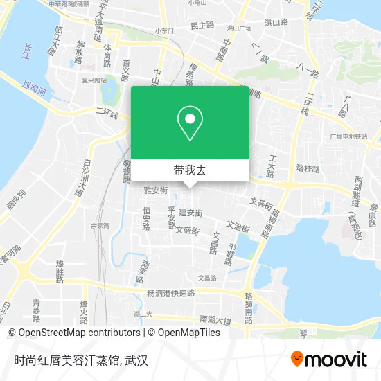 时尚红唇美容汗蒸馆地图