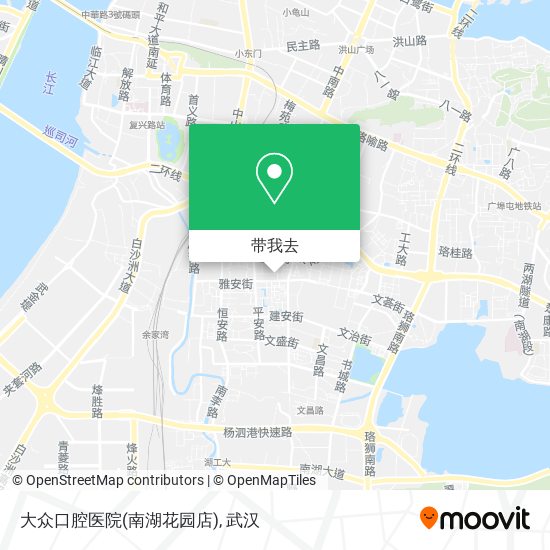 大众口腔医院(南湖花园店)地图