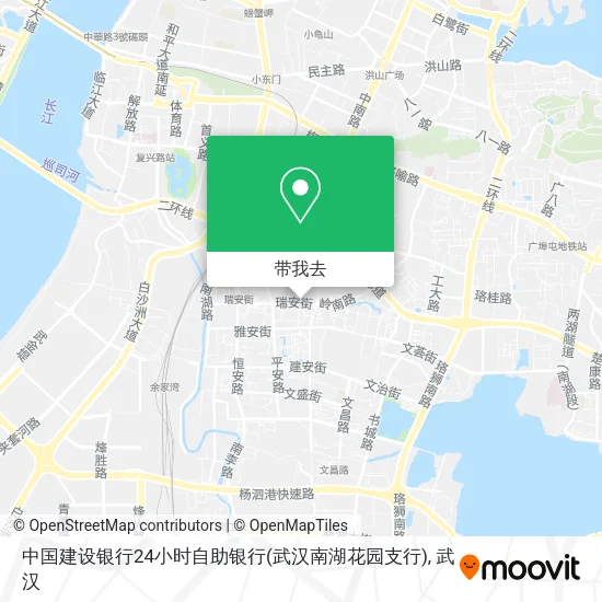 中国建设银行24小时自助银行(武汉南湖花园支行)地图