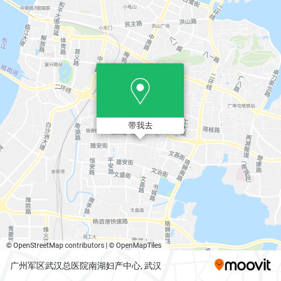 广州军区武汉总医院南湖妇产中心地图
