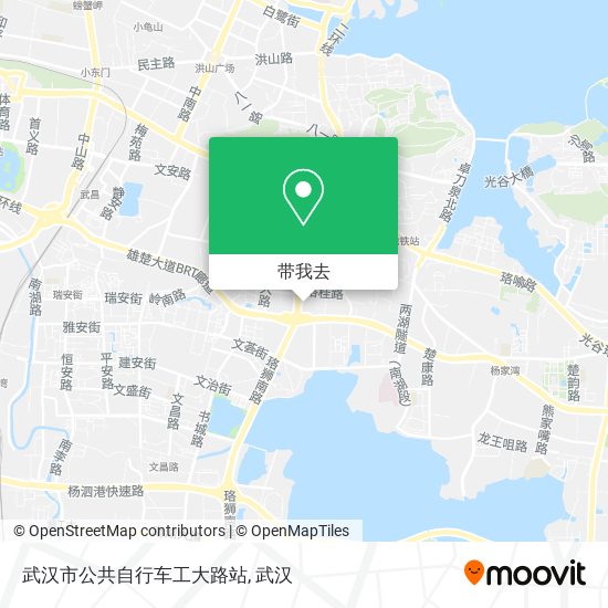 武汉市公共自行车工大路站地图