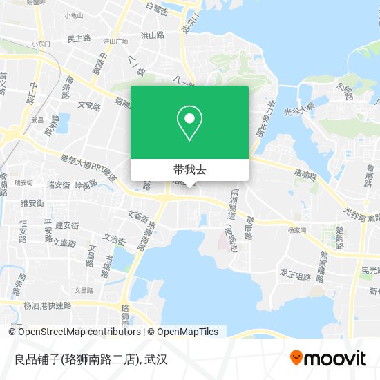 良品铺子(珞狮南路二店)地图