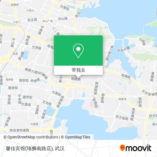 馨佳宾馆(珞狮南路店)地图