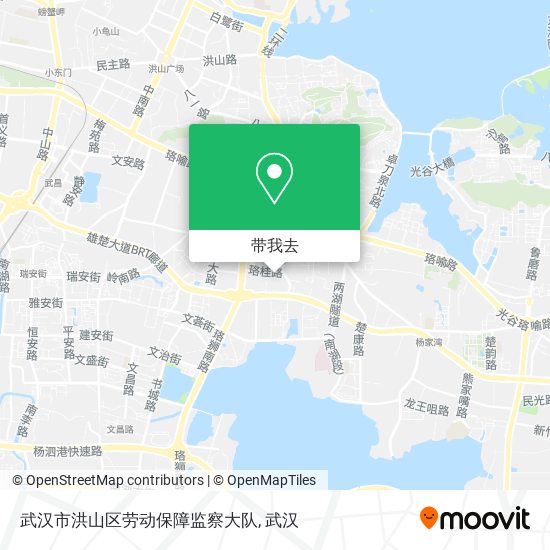 武汉市洪山区劳动保障监察大队地图