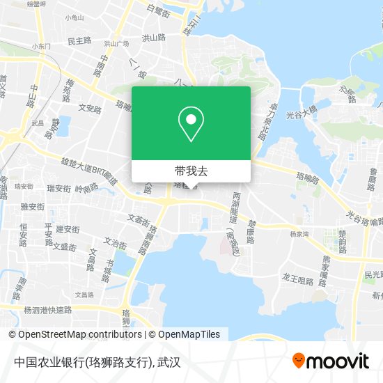 中国农业银行(珞狮路支行)地图