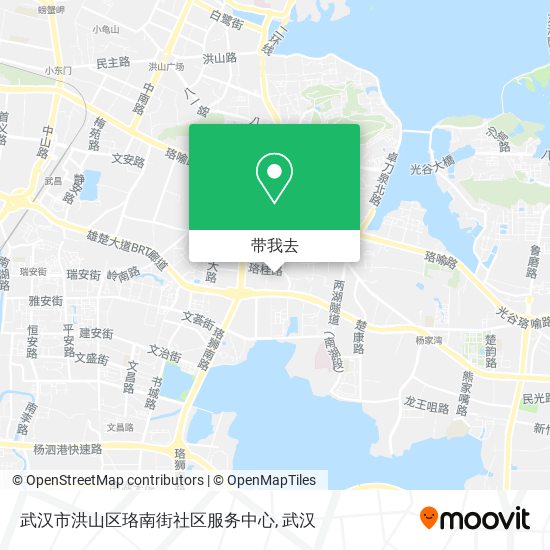 武汉市洪山区珞南街社区服务中心地图