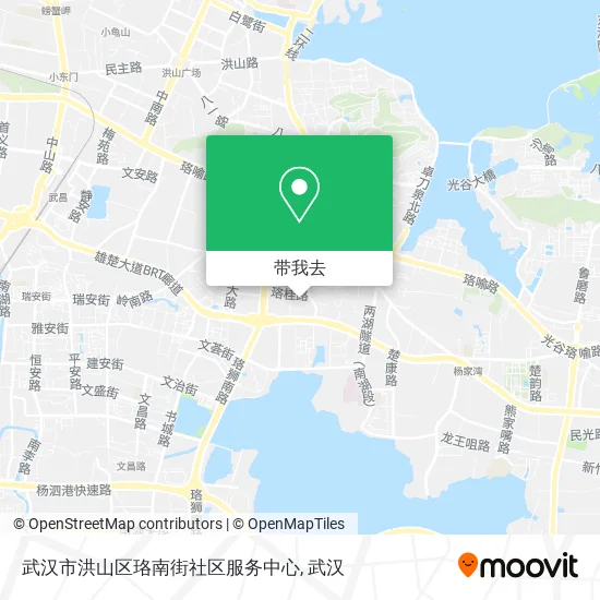 武汉市洪山区珞南街社区服务中心地图