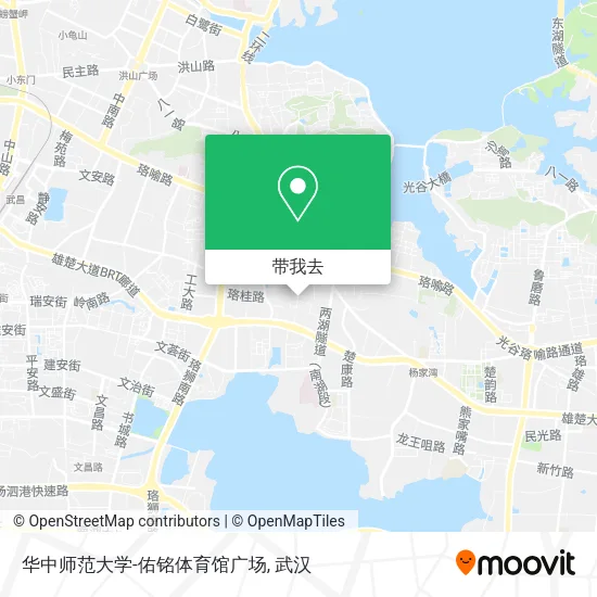 华中师范大学-佑铭体育馆广场地图