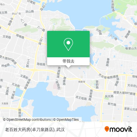 老百姓大药房(卓刀泉路店)地图