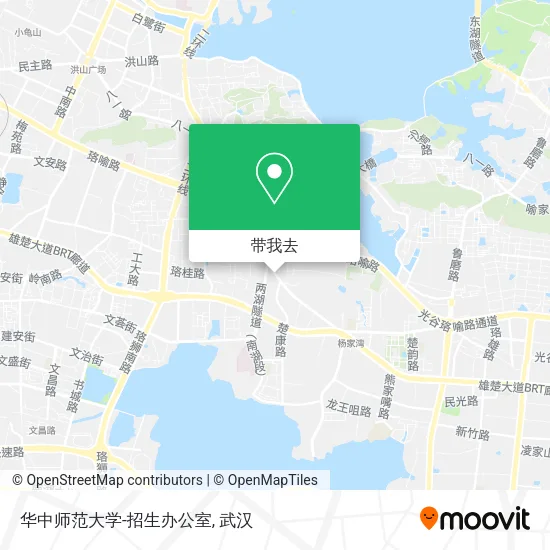 华中师范大学-招生办公室地图