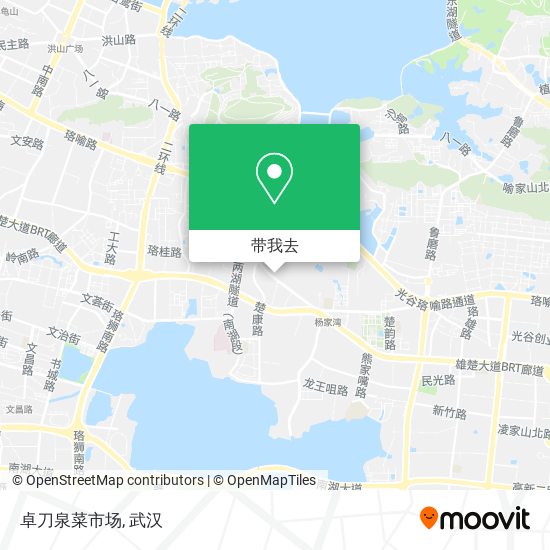 卓刀泉菜市场地图