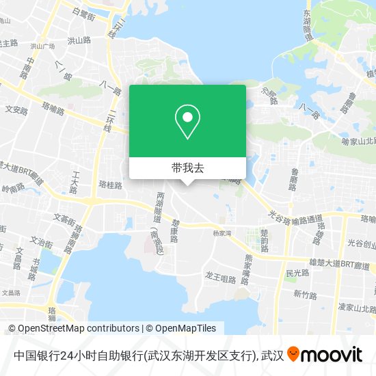 中国银行24小时自助银行(武汉东湖开发区支行)地图