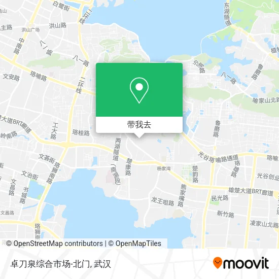卓刀泉综合市场-北门地图