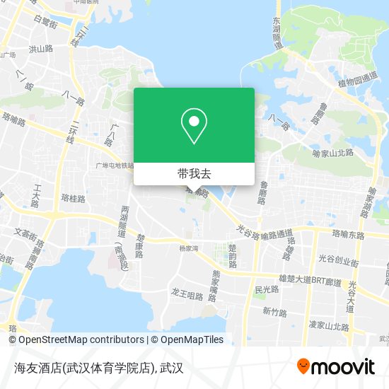 海友酒店(武汉体育学院店)地图