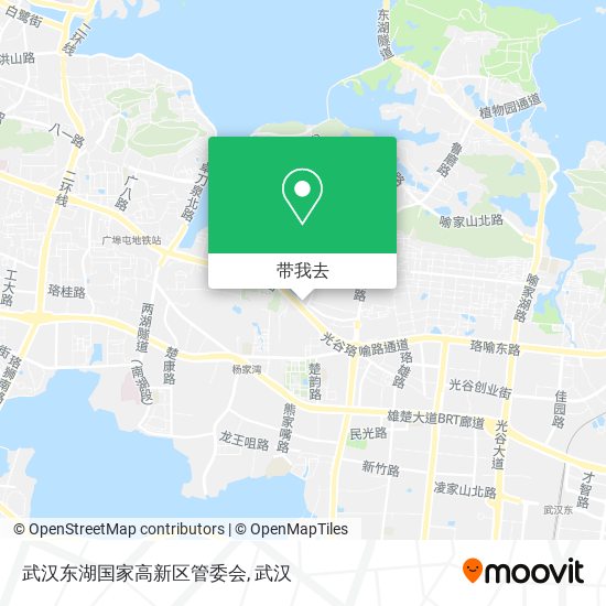 武汉东湖国家高新区管委会地图