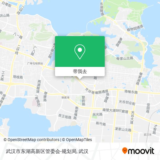 武汉市东湖高新区管委会-规划局地图