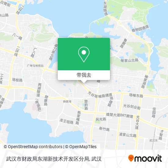 武汉市财政局东湖新技术开发区分局地图