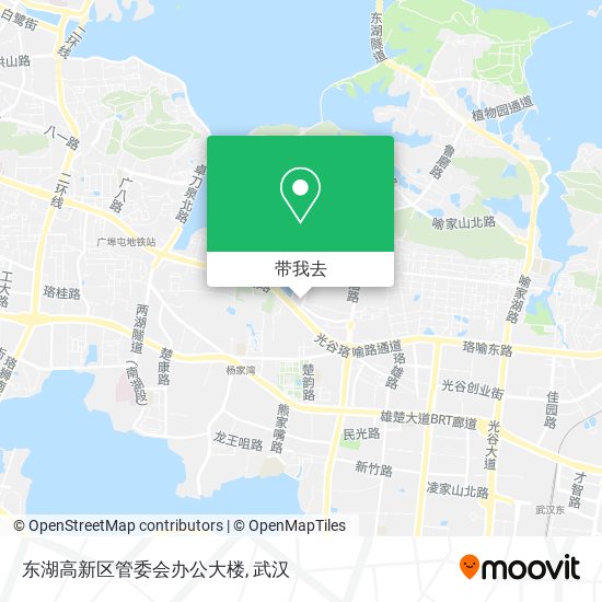 东湖高新区管委会办公大楼地图