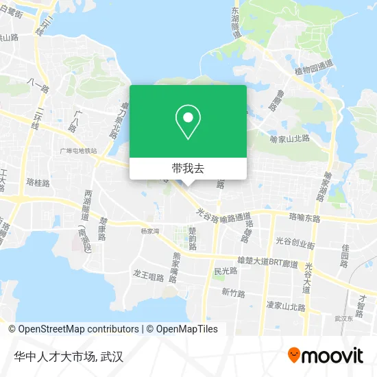 华中人才大市场地图